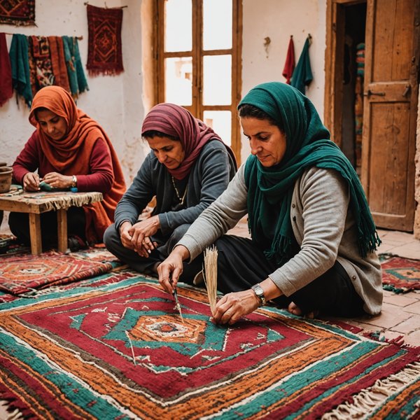 Où participer à des ateliers de fabrication de tapis berbères au Maroc : artisans et techniques ?